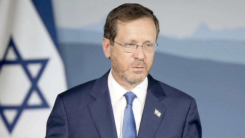 Israels Präsident Herzog hofft auf einen Machtwechsel im Iran. Foto: Peter Klaunzer/Keystone/dpa