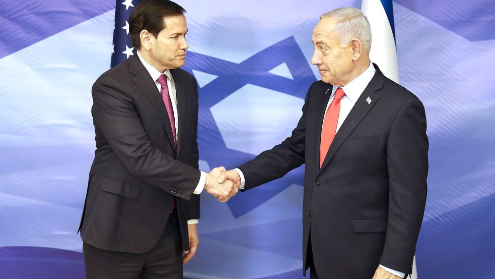US-Außenminister Rubio will nach Angaben eines Regierungsbeamten nächste Woche Israels Premier Netanjahu treffen. (Archivbild) Foto: Fadel Senna/AFP/AP/dpa
