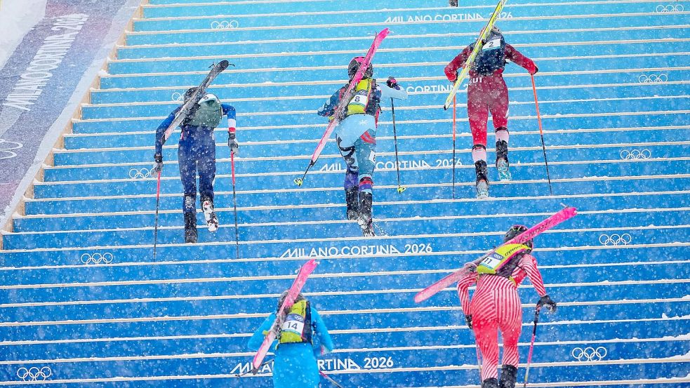 Diese Treppen müssen bewältigt werden. Foto: Michael Kappeler