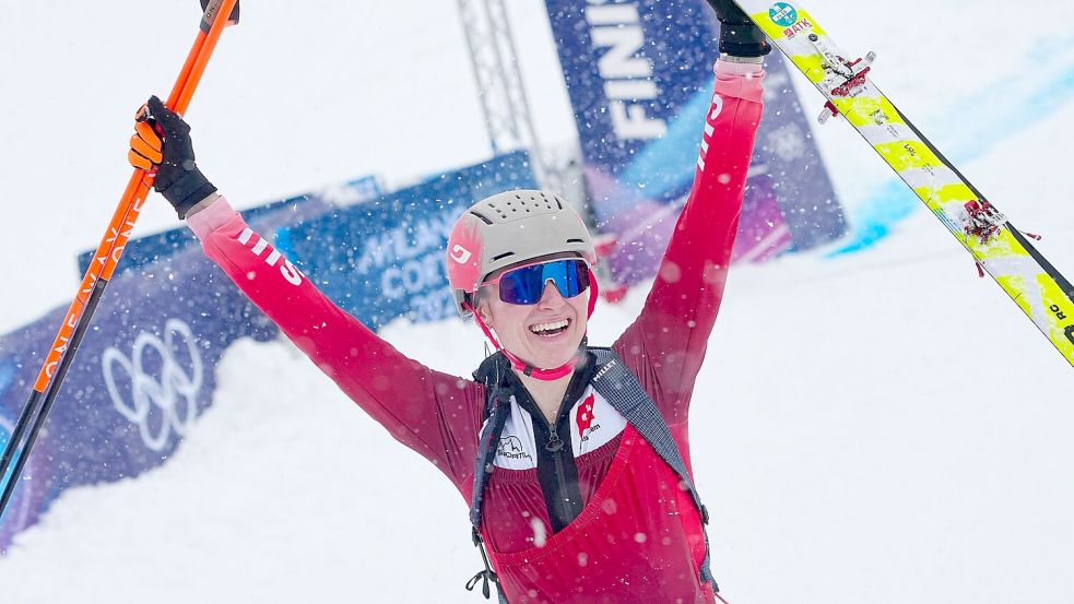 Erste Olympiasiegerin im Skibergsteigen: Marianne Fatton Foto: Michael Kappeler