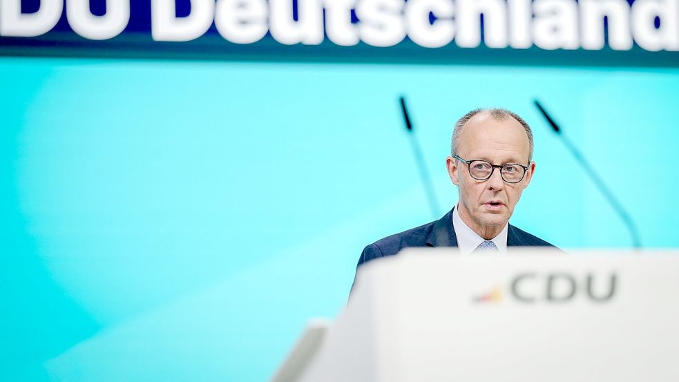 Friedrich Merz steht an diesem Freitag vor der ersten Wiederwahl als CDU-Vorsitzender in seiner Amtszeit als Kanzler. Foto: Kay Nietfeld/dpa