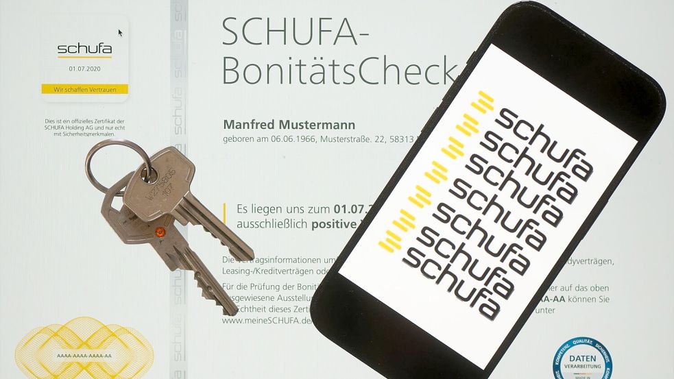Die Berechnungen der Schufa sind für Banken, Onlinehändler, Mobilfunkanbieter, Autohäuser und Energielieferanten ein wichtiger Maßstab, wenn es um Verträge oder Kredite geht. (Symbolbild) Foto: Sebastian Kahnert