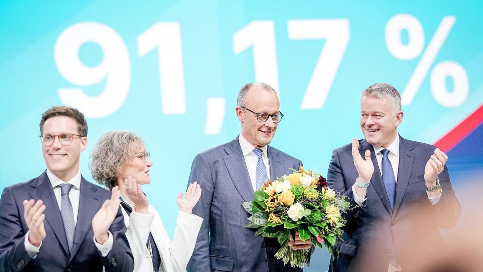 91,17 Prozent - damit haben viele nicht gerechnet. Foto: Kay Nietfeld/dpa