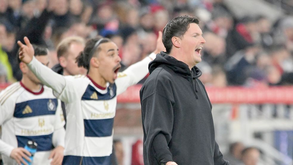 Haderte mit dem Schiedsrichter: HSV-Trainer Merlin Polzin. Foto: Torsten Silz