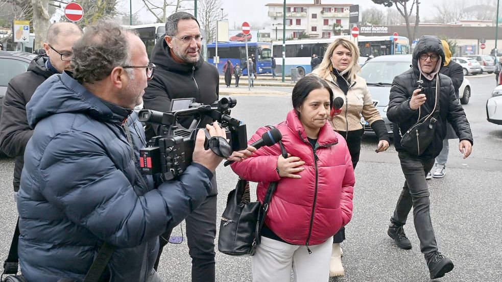 Die Mutter des Jungen, Patrizia Mercolino, war oft im Krankenhaus zu Besuch. Foto: Felice De Martino
