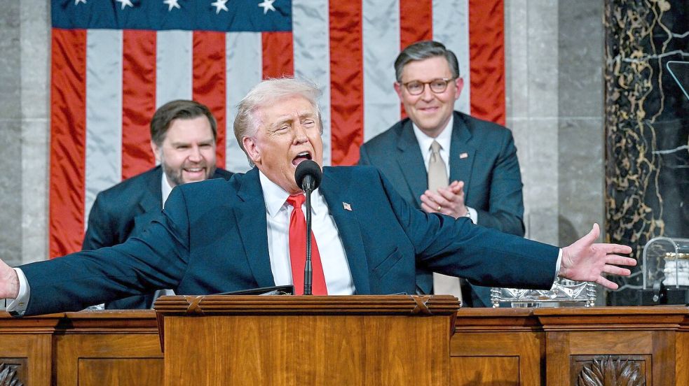Trump hält Rede zur Lage der Nation vor dem Kongress. Foto: Kenny Holston/Pool The New York