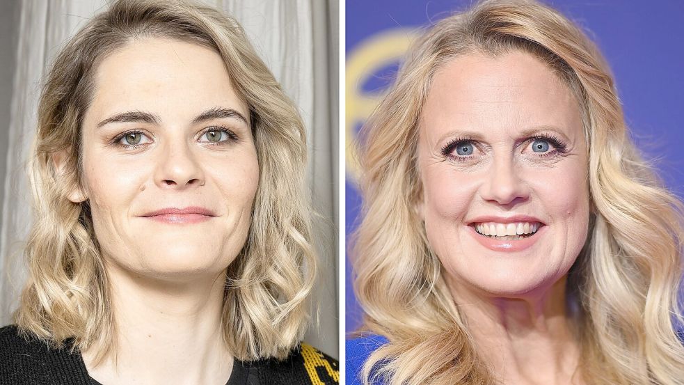 Hazel Brugger und Barbara Schöneberger moderieren den Abend. (Archivbild) Foto: Hannes Albert/Britta Pedersen/dp