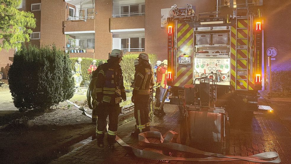 Die Feuerwehr war am Freitagabend in Norden im Einsatz. Foto: Feuerwehr Norden/Thomas Weege