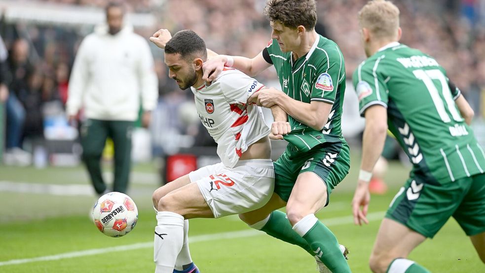 Abstiegskampf pur in Bremen Foto: Carmen Jaspersen