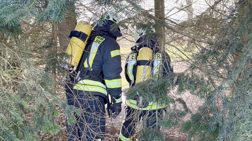 Einsatzkräfte der Feuerwehr Großwolde waren schnell vor Ort. Foto: Feuerwehr Großwolde
