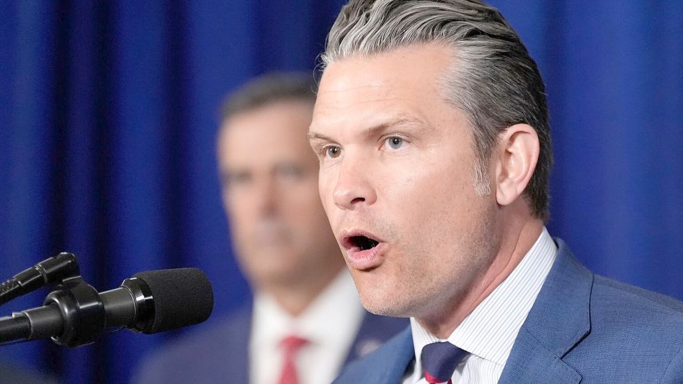 Hegseth: Das wird kein endloser Krieg. (Archivbild) Foto: Alex Brandon/AP/dpa