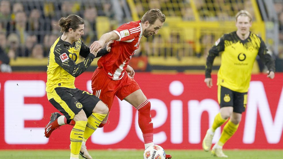 Der Klassiker zwischen Dortmund und Bayern München ist das Premium-Produkt der Bundesliga und wurde weltweit live übertragen. Foto: IMAGO/ANP