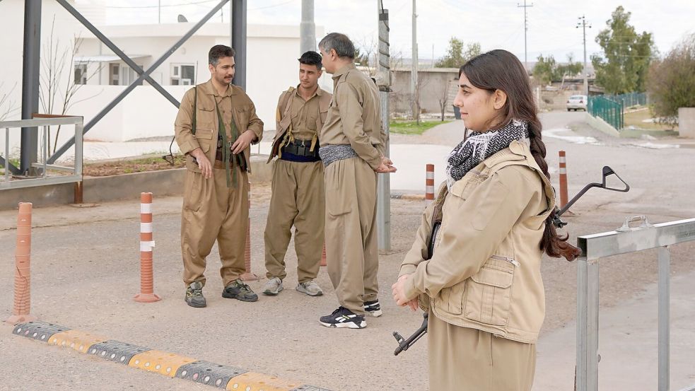 Könnten kurdische Kräfte tatsächlich eine Bodenoffensive im Iran anführen? (Archivbild) Foto: Rashid Yahya/AP/dpa