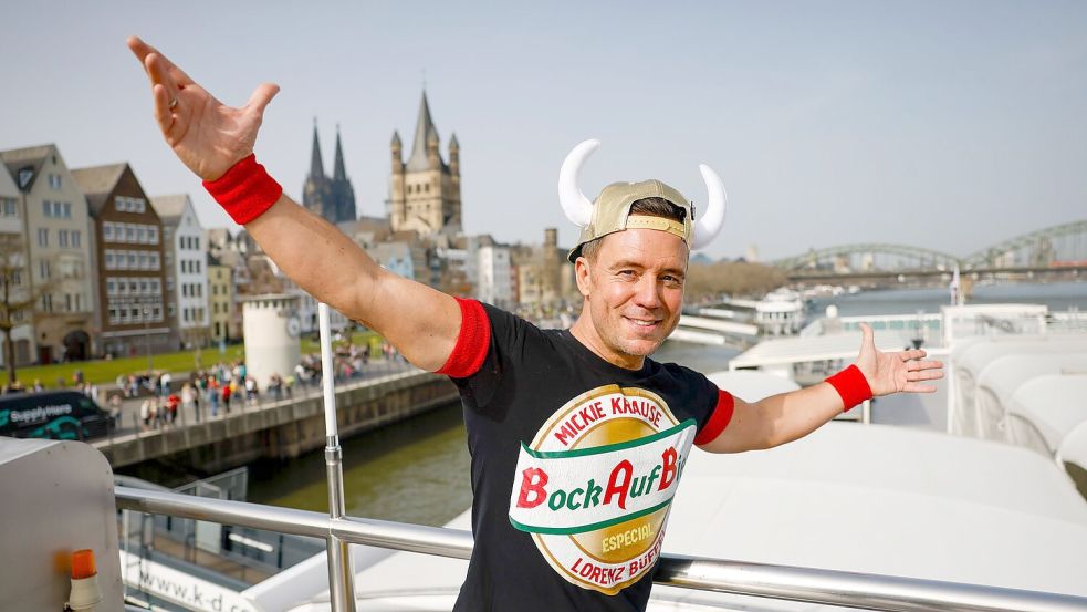 Lorenz Büffel feiert Jubiläum auf dem Rhein. Foto: Thomas Banneyer
