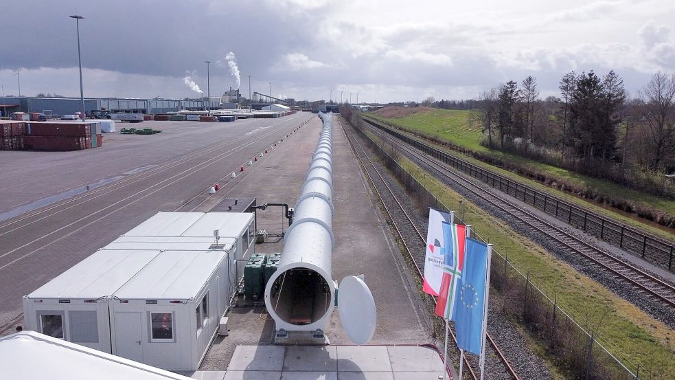 Die Hyperloop-Teststrecke in Veendam wurde von Hardt Hyperloop gebaut. Die Teststrecke ging 2024 in Betrieb, nun ist das Unternehmen insolvent. Foto: European Hyperloop Center