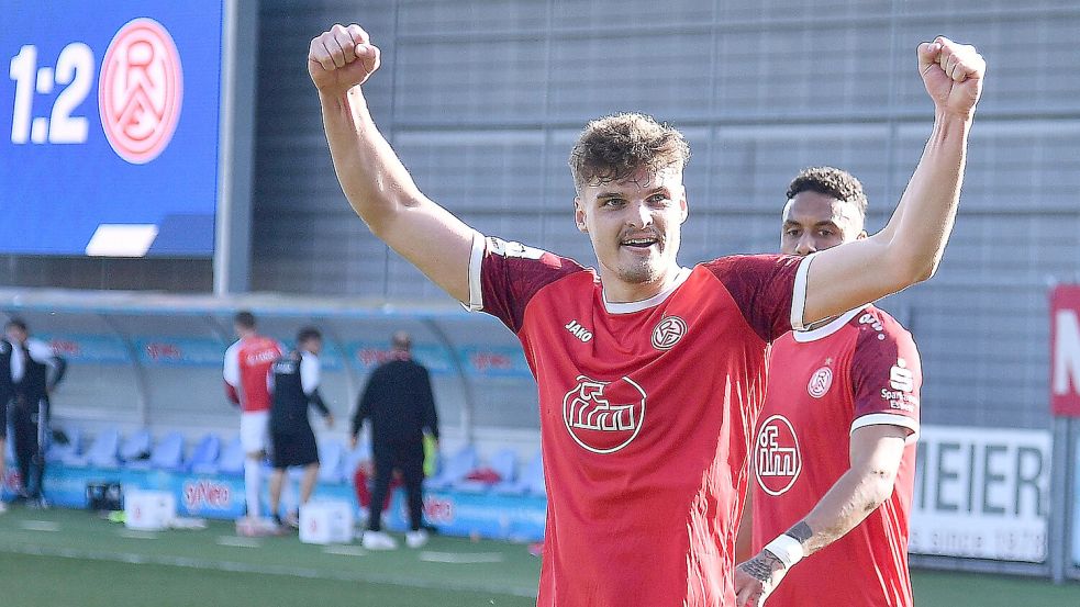 Marek Janssen leitete mit den ersten beiden Treffern den 4:2-Sieg von RW Essen bei der TSG Hoffenheim II ein. Foto: Imago