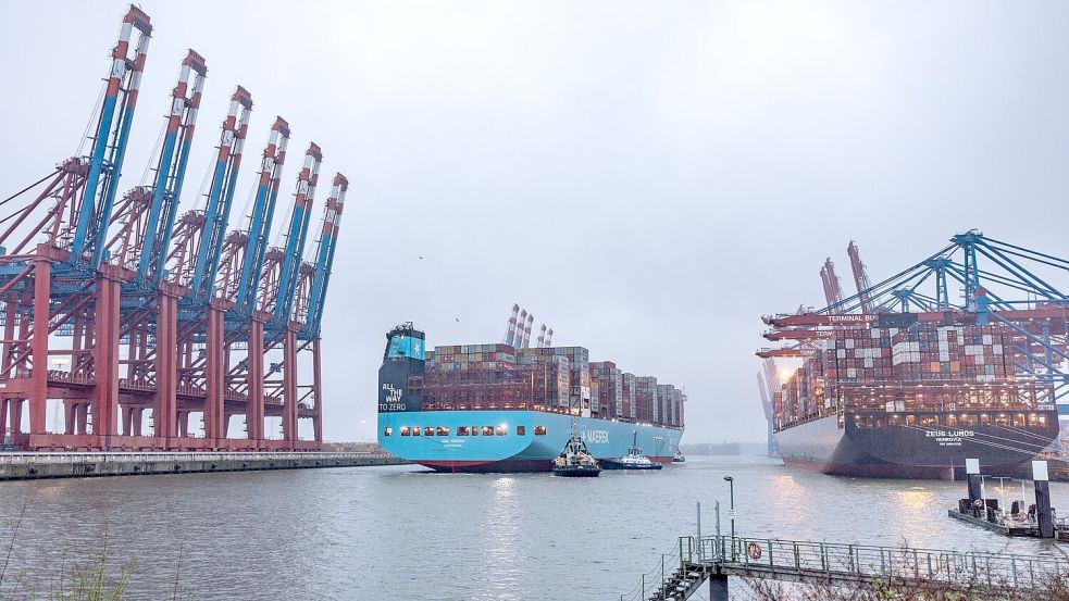 Hamburg blieb 2025 mit Abstand der wichtigste deutsche Hafen (Archivbild) Foto: Axel Heimken