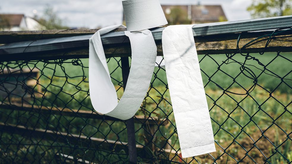 Toilettenpapier-Streiche sind in den USA beliebt, denn in der Regel enden sie nicht tödlich. Foto: IMAGO/Bihlmayerfotografie