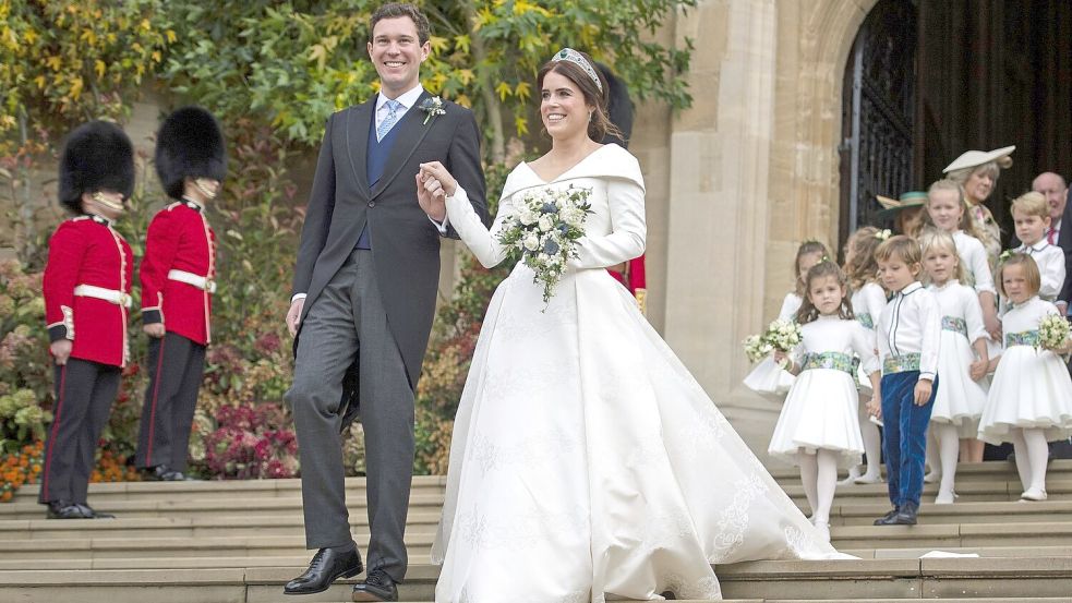 Prinzessin Eugenie bei ihrer Hochzeit. (Archivbild) Foto: Victoria Jones