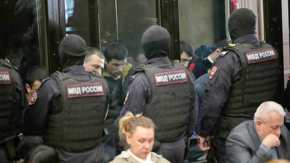 Ein russisches Militärgericht verhandelte unter Ausschluss der Öffentlichkeit. Foto: Pavel Bednyakov/AP/dpa