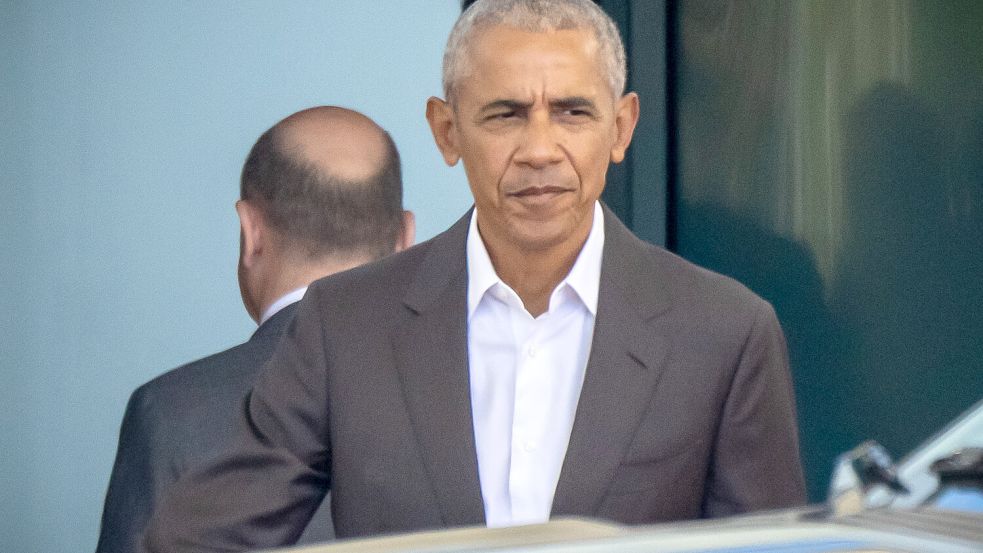 Barack Obama findet deutliche Worte für das von Donald Trump veröffentlichte Video, das ihn und seine Ehefrau Michelle als Affen verunglimpfte. Foto: dpa/Michael Kappeler