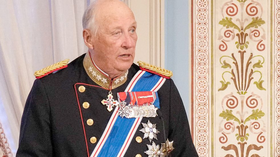 König Harald V. ist erkrankt und befindet sich im Krankenhaus von Teneriffa. Foto: dpa/NTB/Fredrik Varfjell