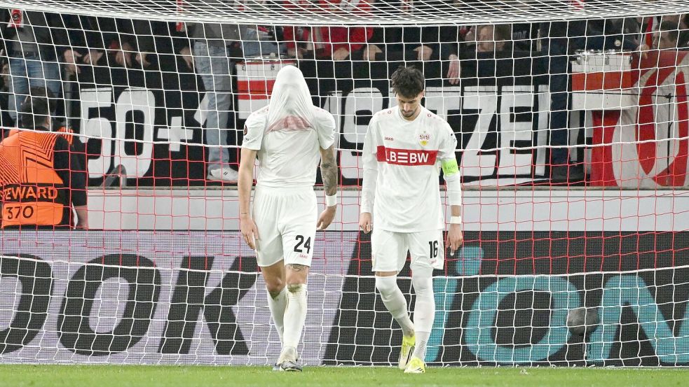 Zwei Gegentore binnen sechs Minuten schockten den VfB. Foto: Marijan Murat