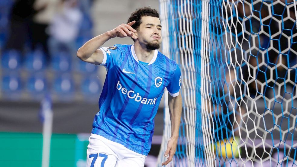 Schütze des 1:0: Zakaria El Ouahdi Foto: Geert Vanden Wijngaert/AP/dpa