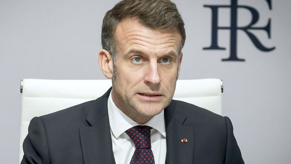 Macron hat den Angriff auf französische Soldaten im Irak verurteilt (Archivbild). Foto: Thomas Padilla/Pool AP/AP/dpa