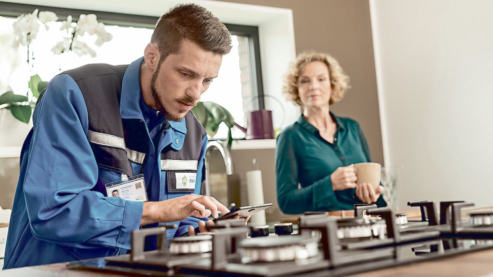 Alle Erdgasgeräte mussten und müssen für das H-Gas geprüft werden. Foto: EWE/Carsten Heidmann
