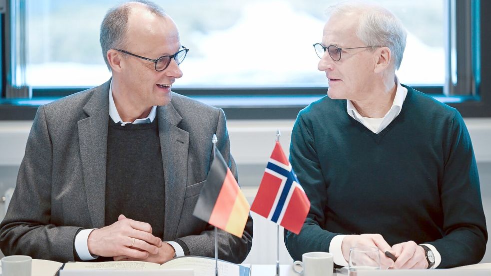 Der Iran-Krieg und die Folgen waren ein Thema beim Gespräch der beiden. Foto: Soeren Stache