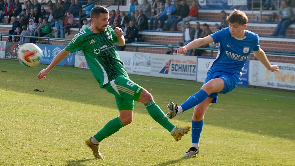 BW Papenburg, rechts Wilko Docter, freut sich auf das Topspiel. Foto: Marco Reemts