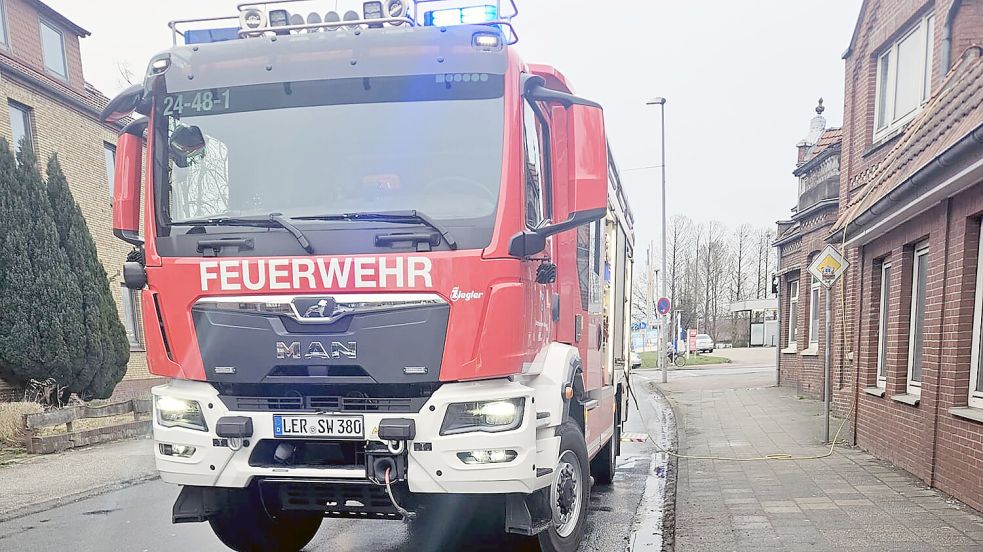 In Weener rückte die Feuerwehr in die Neue Straße aus. Foto: Feuerwehr