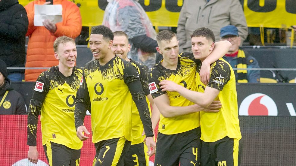 Die Dortmunder hatten Grund zur Freude. Foto: Bernd Thissen