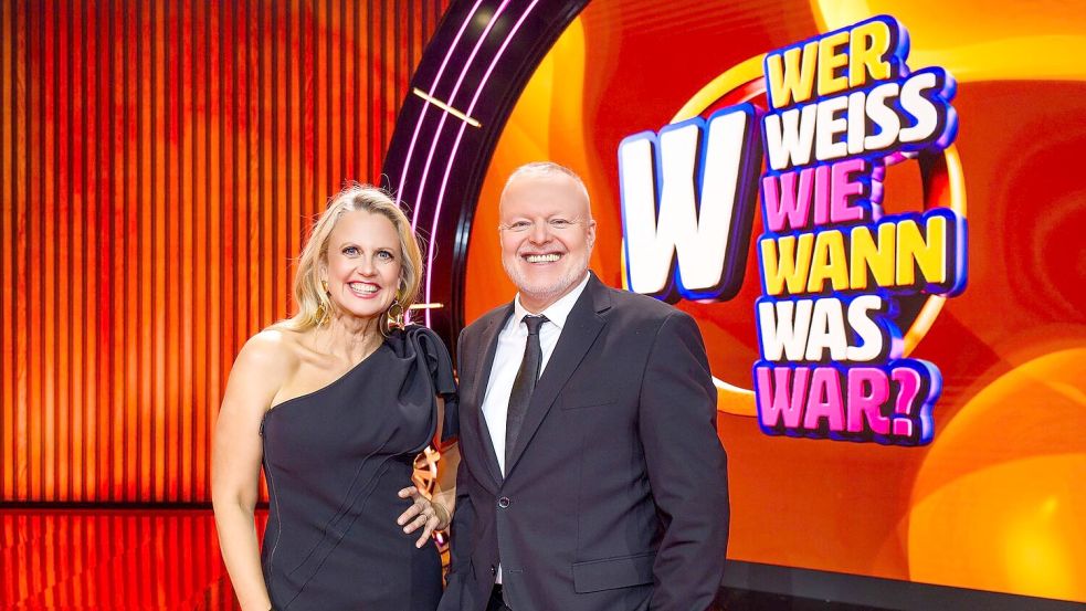 Barbara Schöneberger und Stefan Raab lassen in ihrer neuen Show verschiedene Generationen gegeneinander antreten. (Handout) Foto: Willi Weber/RTL / Raab Entertain