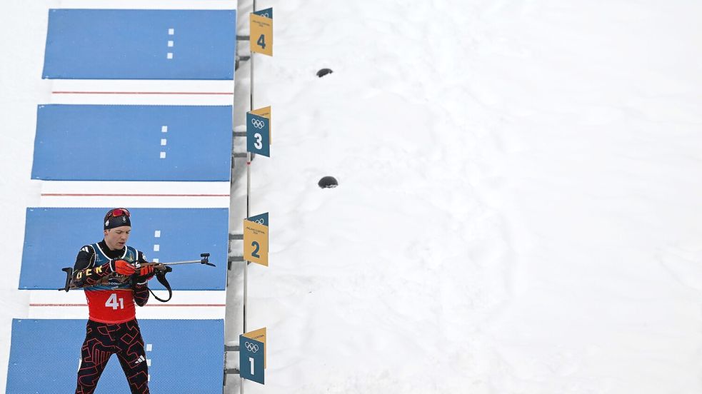 Justus Strelow hatte große Porbleme am Schießstand. (Archivbild) Foto: Hendrik Schmidt