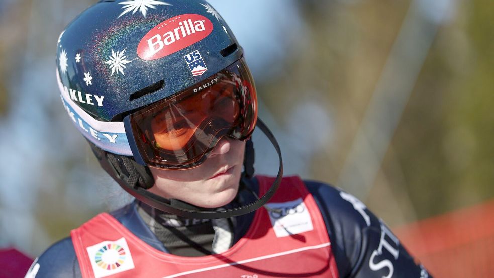 Mikaela Shiffrin geht mit einem Polster von 140 Punkten ins Weltcup-Finale Foto: Gabriele Facciotti/AP/dpa