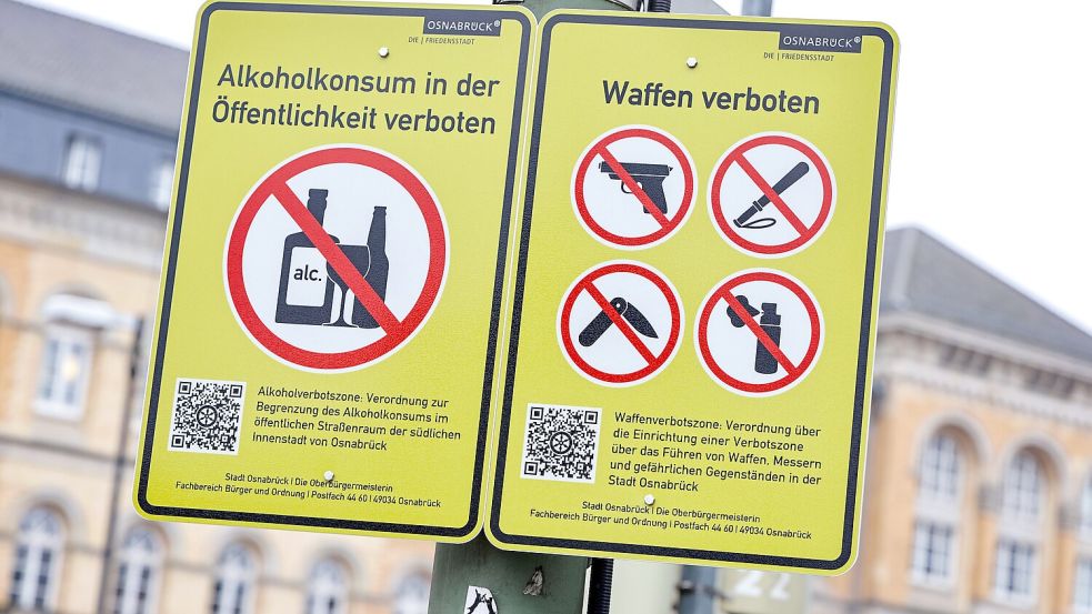 Eine Waffenverbotszone um die Osnabrücker Johannisstraße. Foto: Jörn Martens