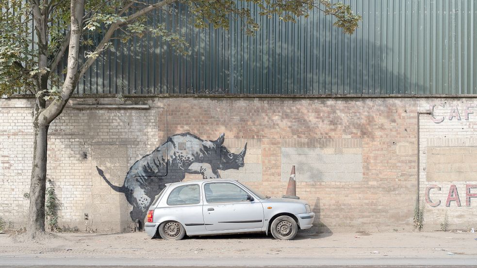Street-Art von Banksy im Londoner Stadtteil Charlton Foto: dpa/PA Wire/Banksy