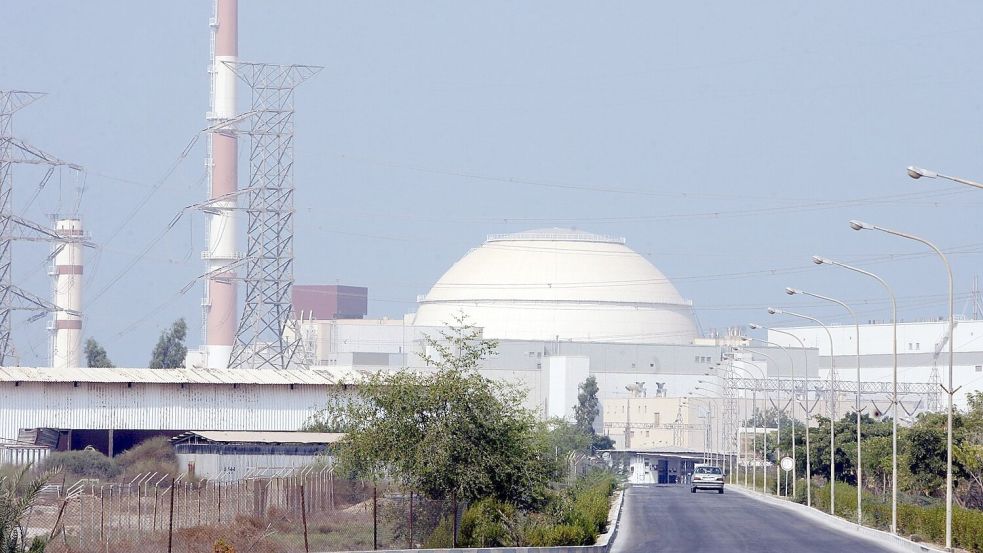 In Buschehr steht das einzige Kernkraftwerk des Irans. (Archivbild) Foto: ABEDIN TAHERKENAREH/epa/dpa