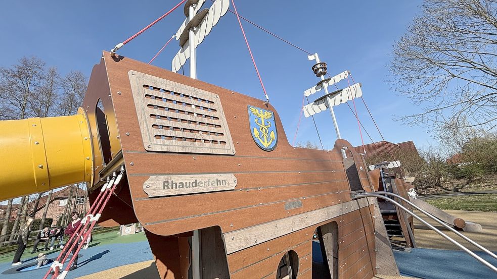 Das Piratenschiff ist das Highlight auf dem inklusiven Spielplatz am Hinrich-Stuart-Weg. Dort wurde jetzt wieder randaliert. Foto: Marion Janßen