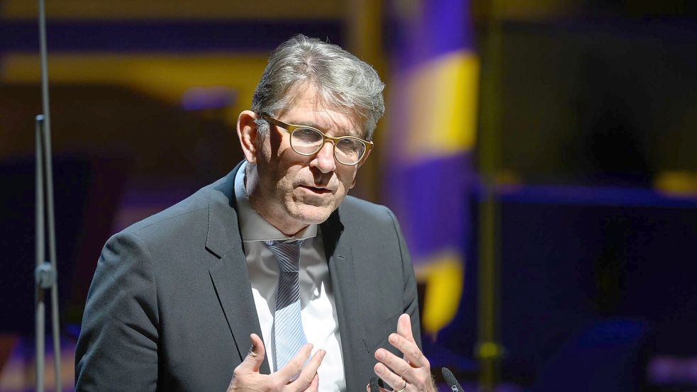 Für den Kulturstaatsminister gab es Buhrufe aus dem Publikum. Foto: Hendrik Schmidt