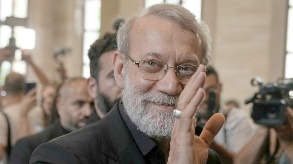 Der von Israel getötete Generalsekretär des iranischen Sicherheitsrates, Ali Laridschani, im Libanon. (Archivbild) Foto: Bilal Hussein/AP/dpa