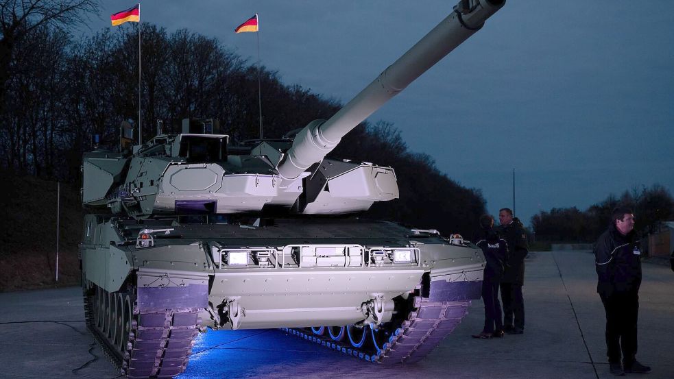 Der Leopard 2 ist wohl das bekannteste Produkt des Rüstungskonzerns KNDS. (Archivbild) Foto: Sven Hoppe