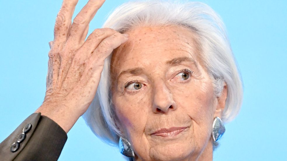Oberstes Ziel der Euro-Währungshüter um EZB-Präsidentin Christine Lagarde ist es, die Inflation im Zaum zu halten und für einen stabilen Euro zu sorgen. (Archivbild) Foto: Florian Wiegand