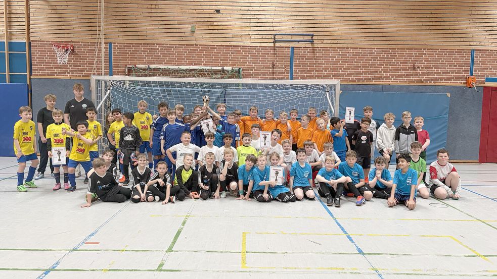 Die Teams aus Saterland und Barßel traten in Ramsloh gegeneinander an. Foto: Grundschule Ramsloh