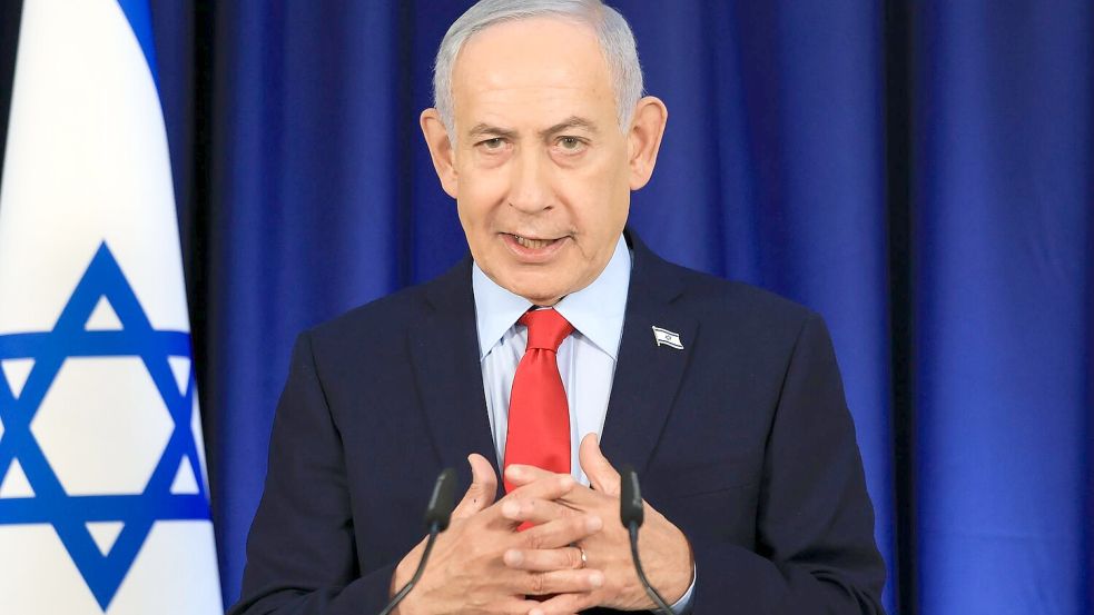 Israels Premier Netanjahu geht davon aus, dass der Iran kein Uran mehr anreichern und keine ballistischen Raketen mehr herstellen kann. Foto: Ronen Zvulun/Pool Reuters/AP/dpa