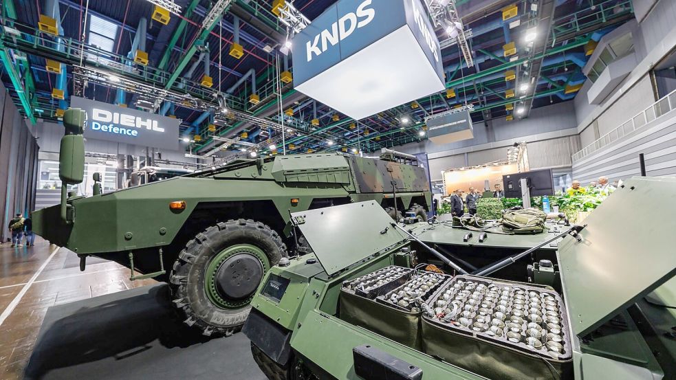 Messestand von KNDS bei der Nürnberger Fachmesse Enforce Tac. Foto: Daniel Karmann