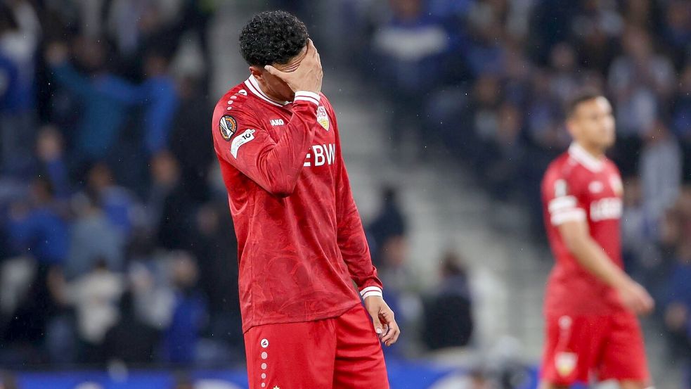 Das Europacup-Aus des VfB Stuttgart verringert die Chancen der Bundesliga auf einen zusätzlichen Champions-League-Startplatz. Foto: Luis Vieira/AP/dpa