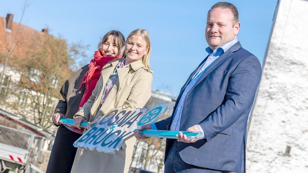 Das Osnabrücker Stadtmarketing um Chef Alexander Illenseer freut sich auf die Bürgerideen, mit denen der Ledenhof zum „Erlebnisraum“ werden soll. Foto: Denise Matthey